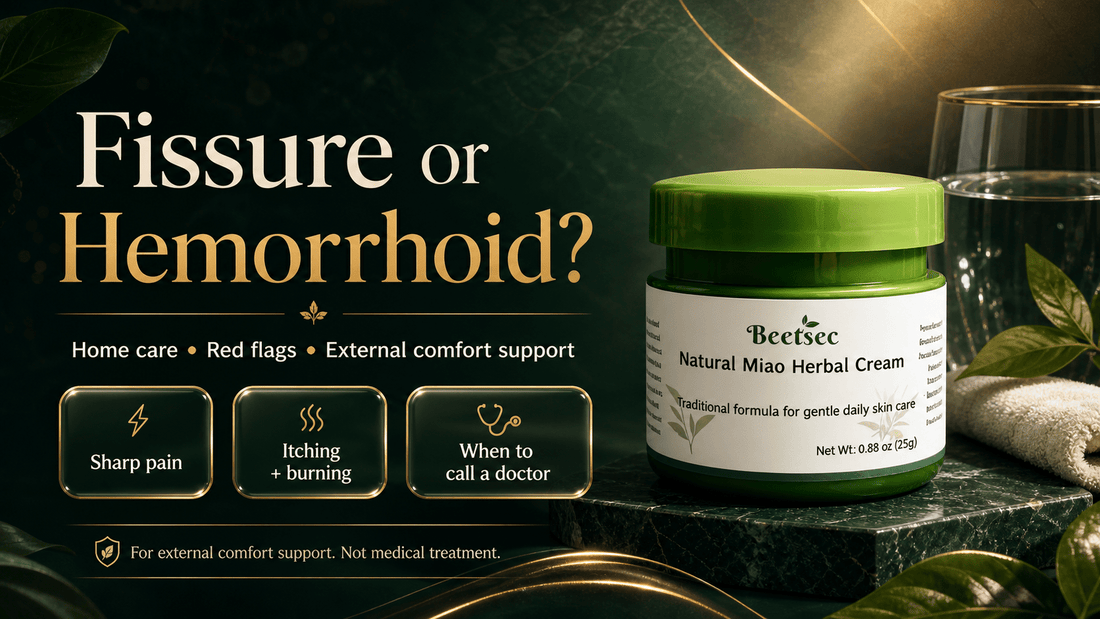 Anal Fissure vs Hemorrhoid: Home Care, Red Flags & Comfort Support - BEETSEC