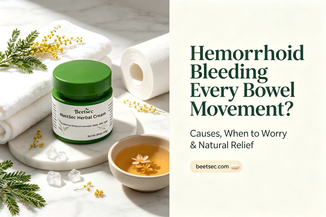Hemorrhoid Bleeding Every Bowel Movement: Causes, When to Worry & Natural Relief - BEETSEC