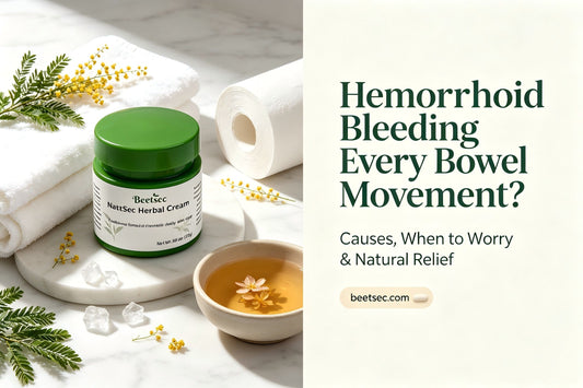 Hemorrhoid Bleeding Every Bowel Movement: Causes, When to Worry & Natural Relief - BEETSEC